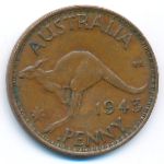Австралия, 1 пенни (1943 г.)