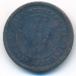 Straits Settlements, 1/2 цента (1872 г.)