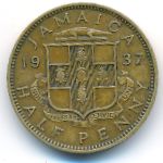 Ямайка, 1/2 пенни (1937 г.)