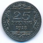 Munster, 25 пфеннигов (1918 г.)