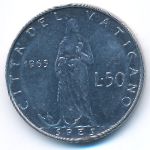 Ватикан, 50 лир (1963 г.)