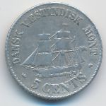 Датская Западная Индия, 5 центов (1859 г.)