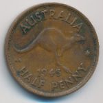 Австралия, 1/2 пенни (1945 г.)