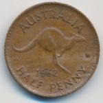 Австралия, 1/2 пенни (1962 г.)