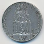 Ватикан, 10 лир (1937 г.)