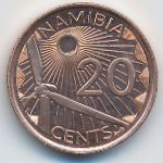 Намибия, 20 центов (2025 г.)