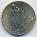 Словакия, 1 крона (2007 г.)