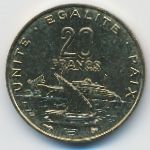 Джибути, 20 франков (1996 г.)