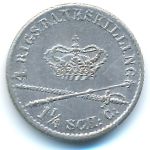 Denmark, 1 1/4 скиллинга, 