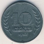 Netherlands, 10 cents, 1941–1943