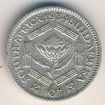 South Africa, 6 pence, 1931–1936
