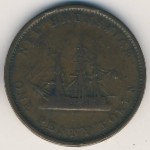 Нью-Брансуик, 1 пенни (1843 г.)