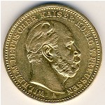 Пруссия, 20 марок (1874–1888 г.)