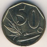 South Africa, 50 cents, 2008