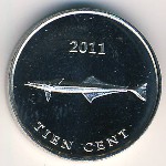 Остров Святого Евстафия, 10 центов (2011 г.)
