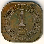 Малайя, 1 цент (1943–1945 г.)